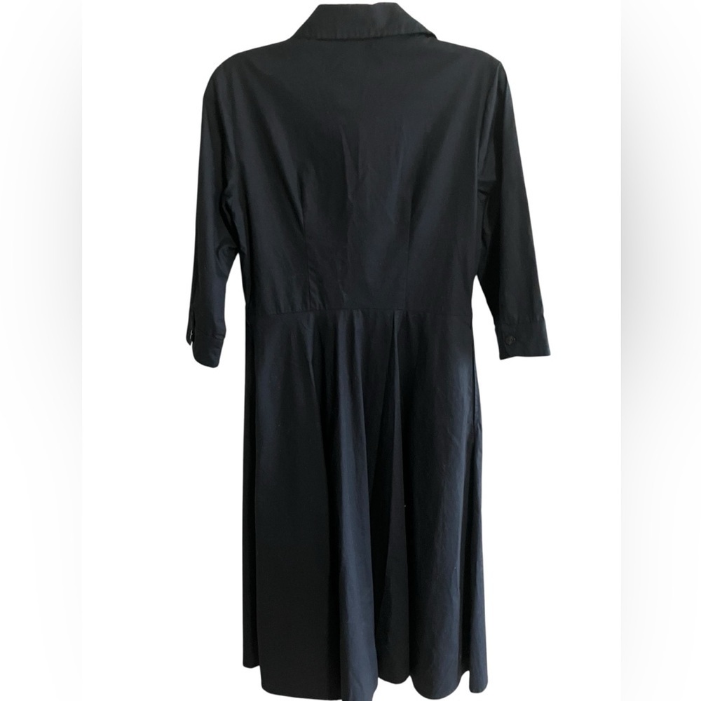 Eshakti Pinup Rockabilly Fit & Flare Swing Dance Black 3/4 Sleeve Women’s Size 8 - Picture 3 of 15
